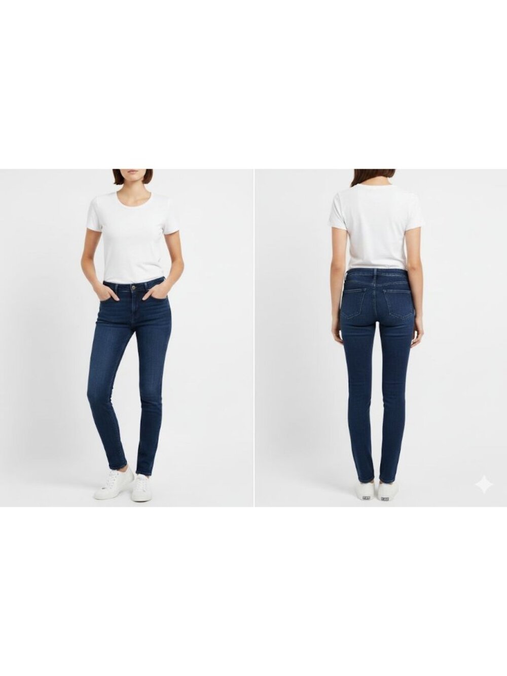BDG Womens Skinny Jeans Dark Wash Mid-Rise Size 26 Cotton/Spandex Blend